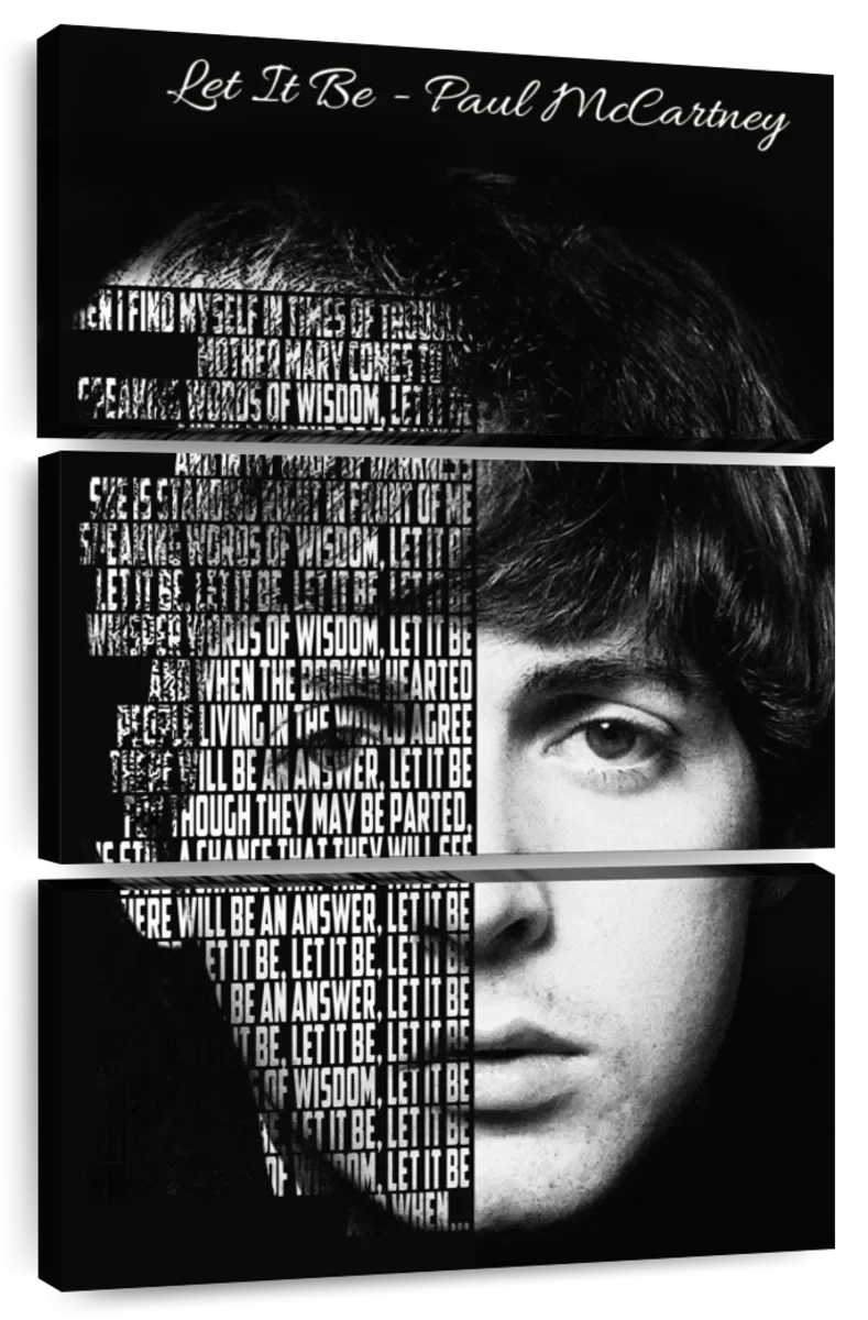 Frendorf | Lass es sein - Paul McCartney Wandkunst