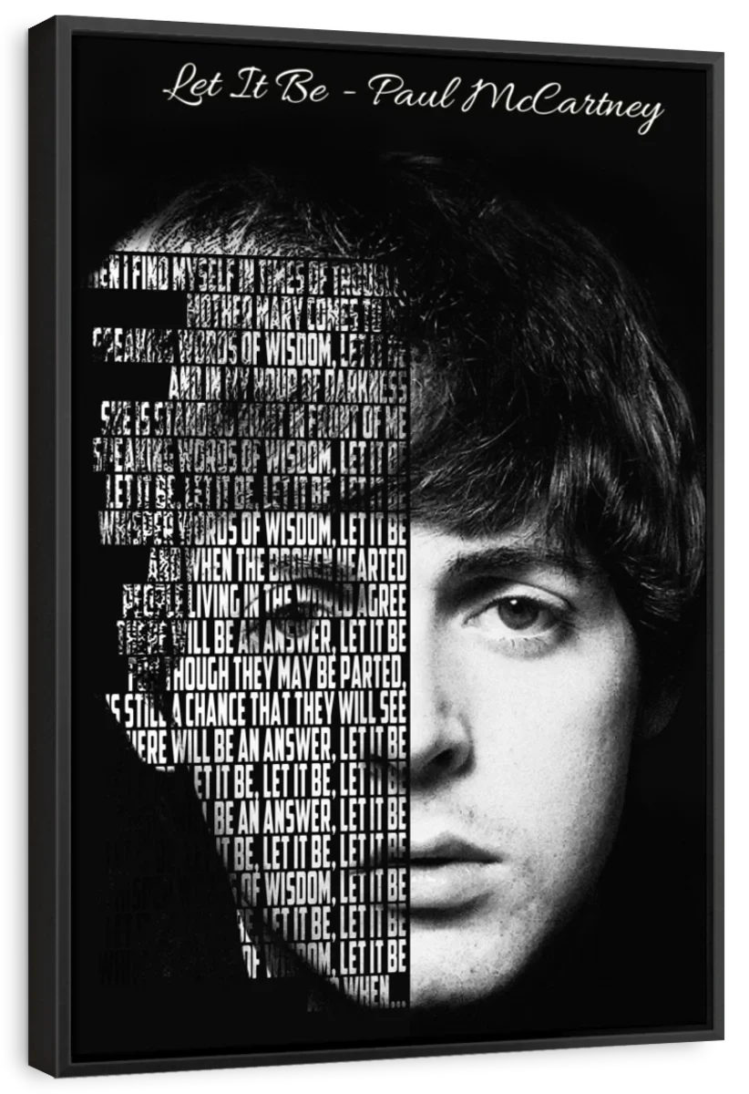 Frendorf | Lass es sein - Paul McCartney Wandkunst