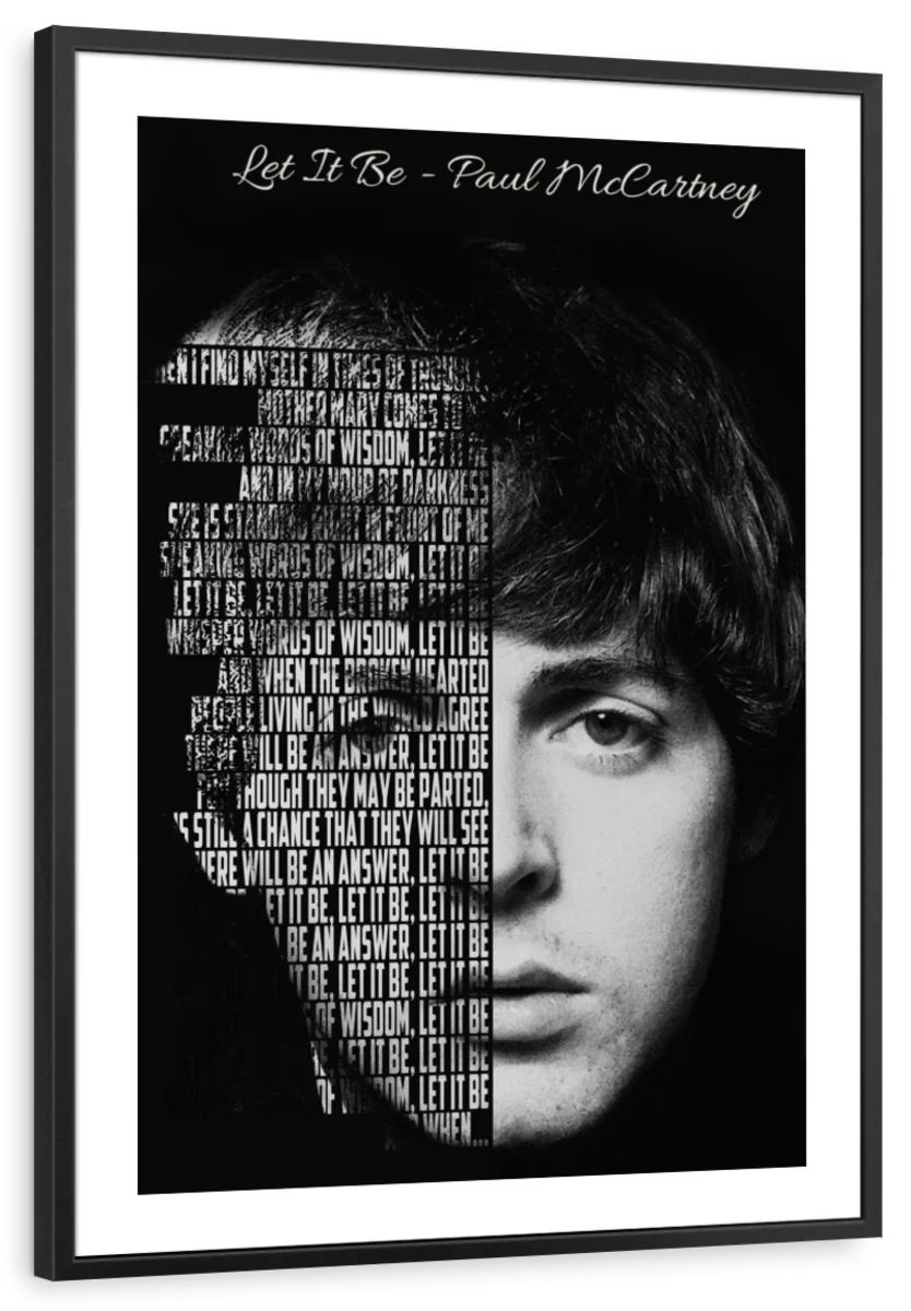 Frendorf | Lass es sein - Paul McCartney Wandkunst