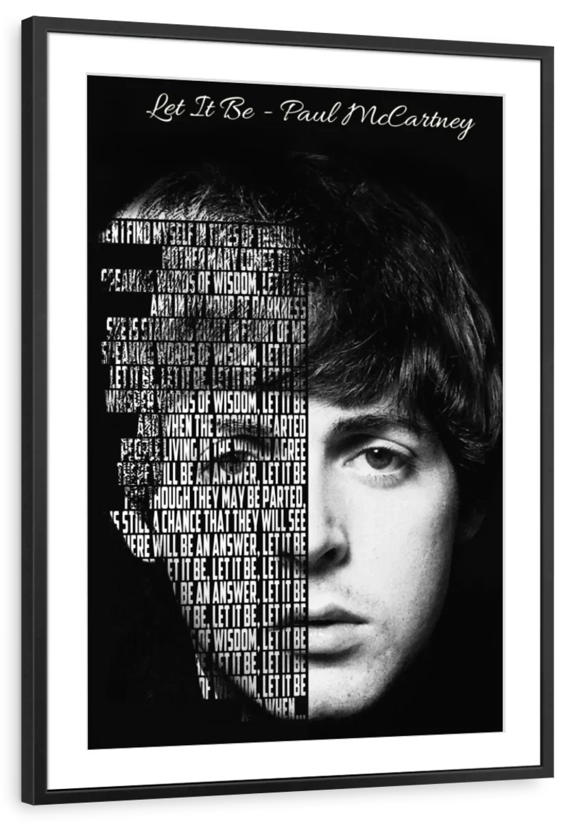 Frendorf | Lass es sein - Paul McCartney Wandkunst