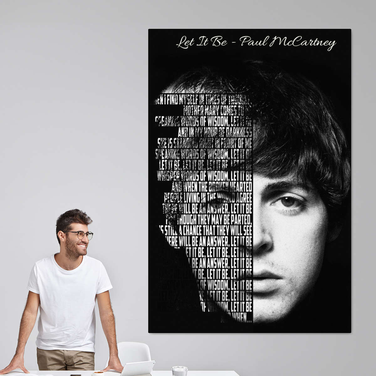 Frendorf | Lass es sein - Paul McCartney Wandkunst