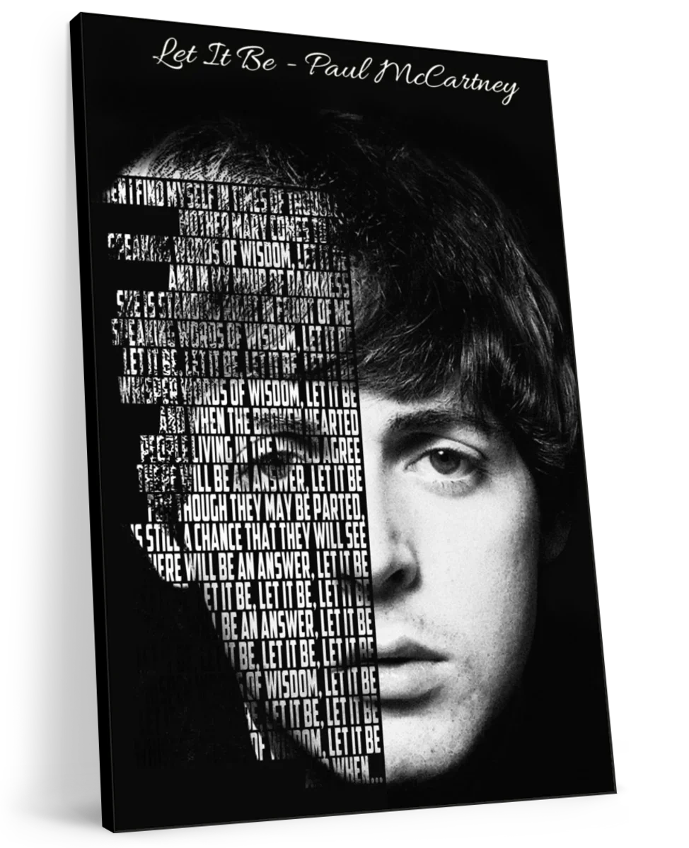Frendorf | Lass es sein - Paul McCartney Wandkunst