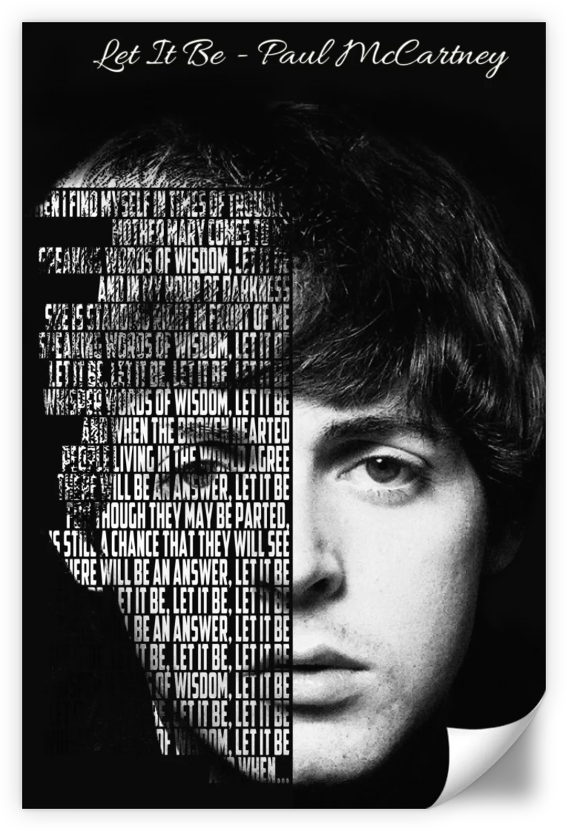 Frendorf | Lass es sein - Paul McCartney Wandkunst