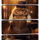 Frendorf | Fat Cat Zeitung lesende Wandkunst