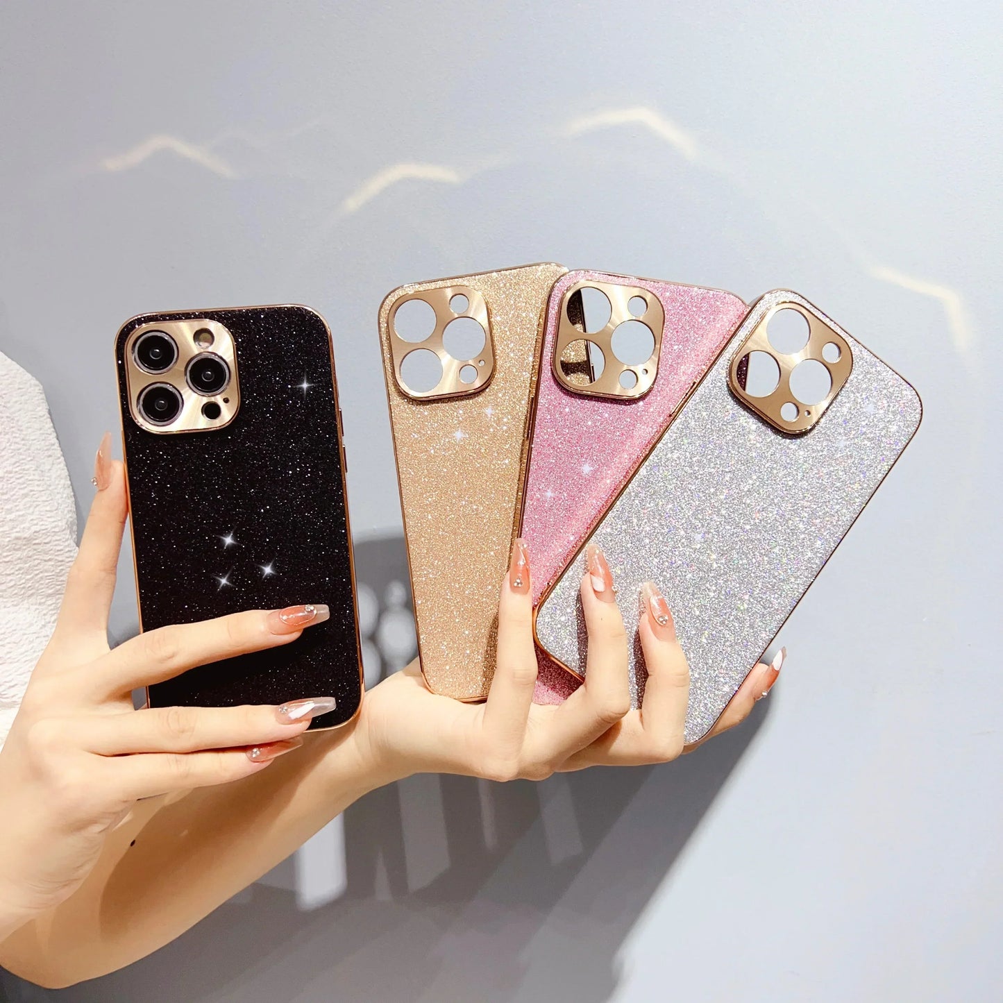 Frendorf | Leder Premium MagSafe Apple iPhone Hülle mit galvanisiertem Rahmen | Goldener Rahmen Case, Kameraschutz - Schutzhülle für iPhone 15, 14 Pro Max Plus