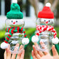 Frendorf | 10 Stück Weihnachts-Schneemann-Flaschen mit Deckel