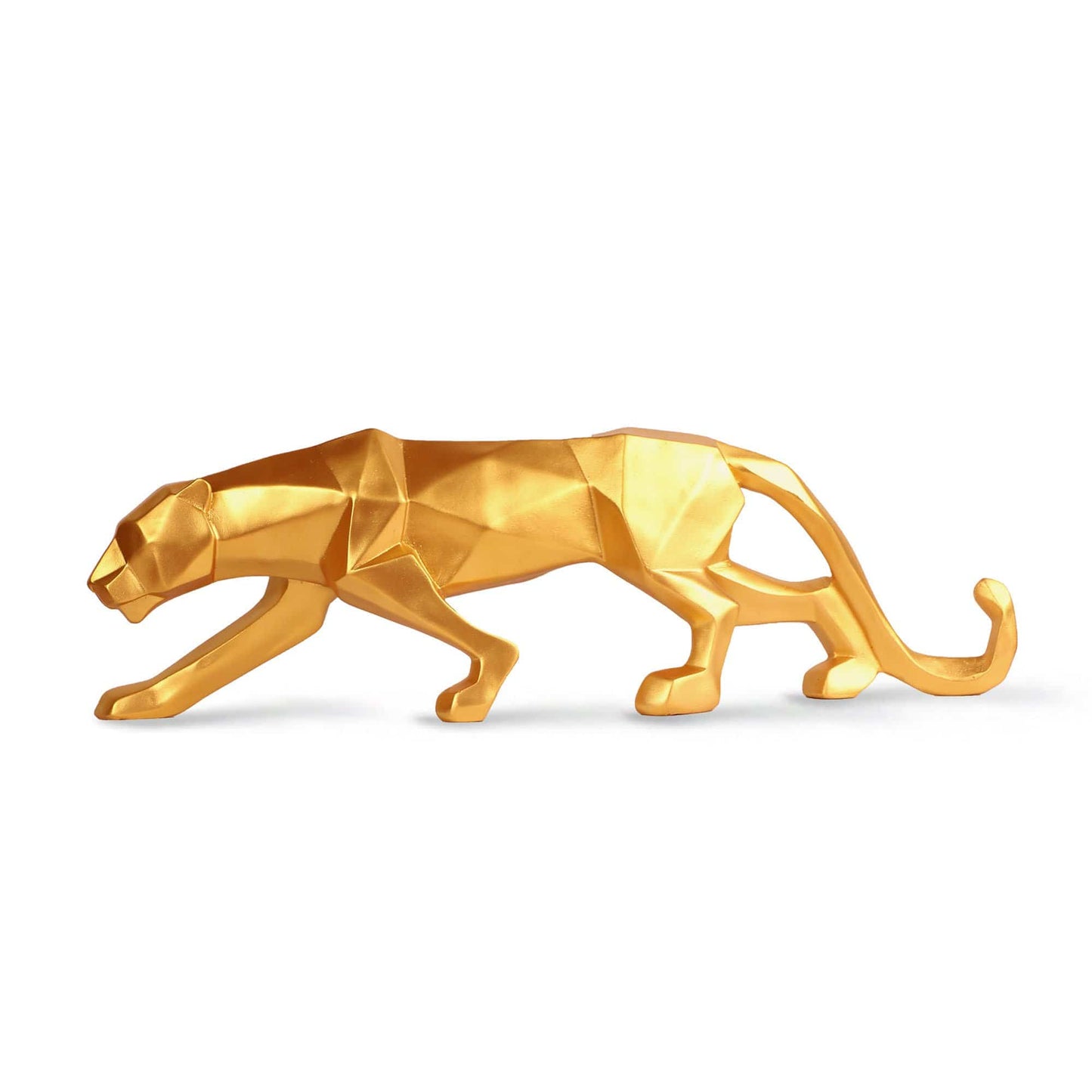 Geometrische Pantherstatue der modernen Kunst