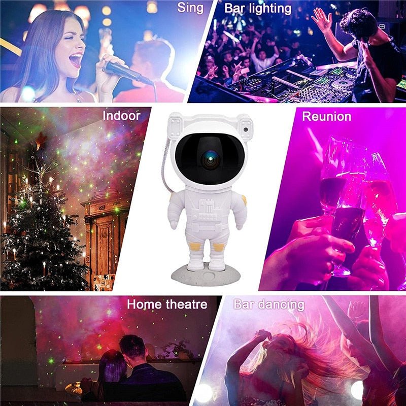 Galaxy Star Projektor Nachtlicht - Astronauten-Thema Raumdekor, Sternenhimmel Lampe für Schlafzimmerdekoration und einzigartige Geschenkidee
