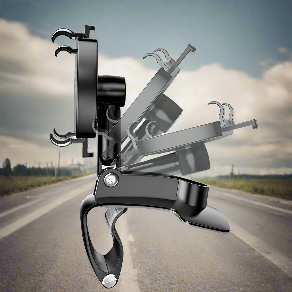 Frendorf | Auto-Telefonhalter mit verstellbarem Montage für Armaturenbrett & Windschutzscheibe - Universelle Passform für Smartphones und GPS-Geräte