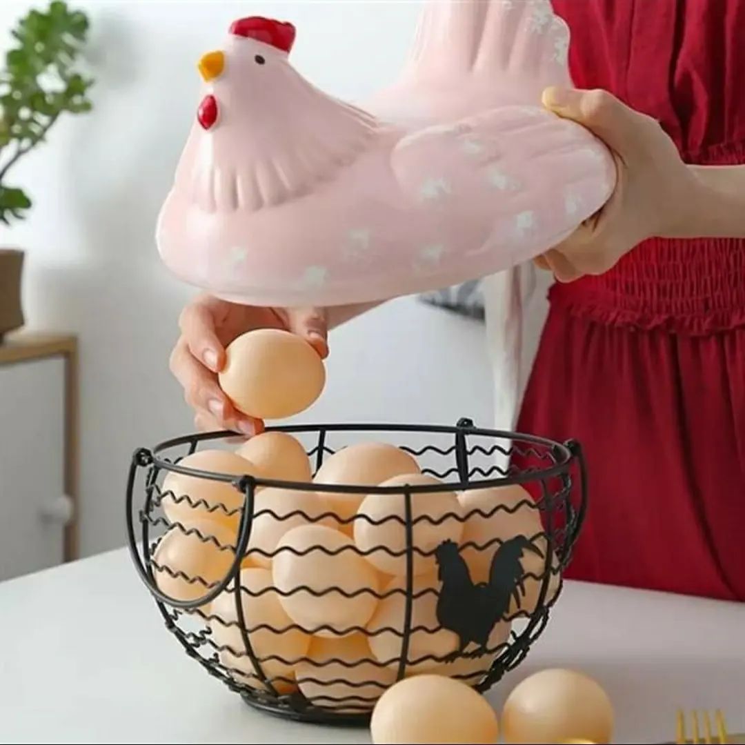 Egg Basket With Lid
