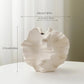 Frendorf | OceanBloom – Ökologische, schaleninspiriert Blumenvase mit gerafftem Rand