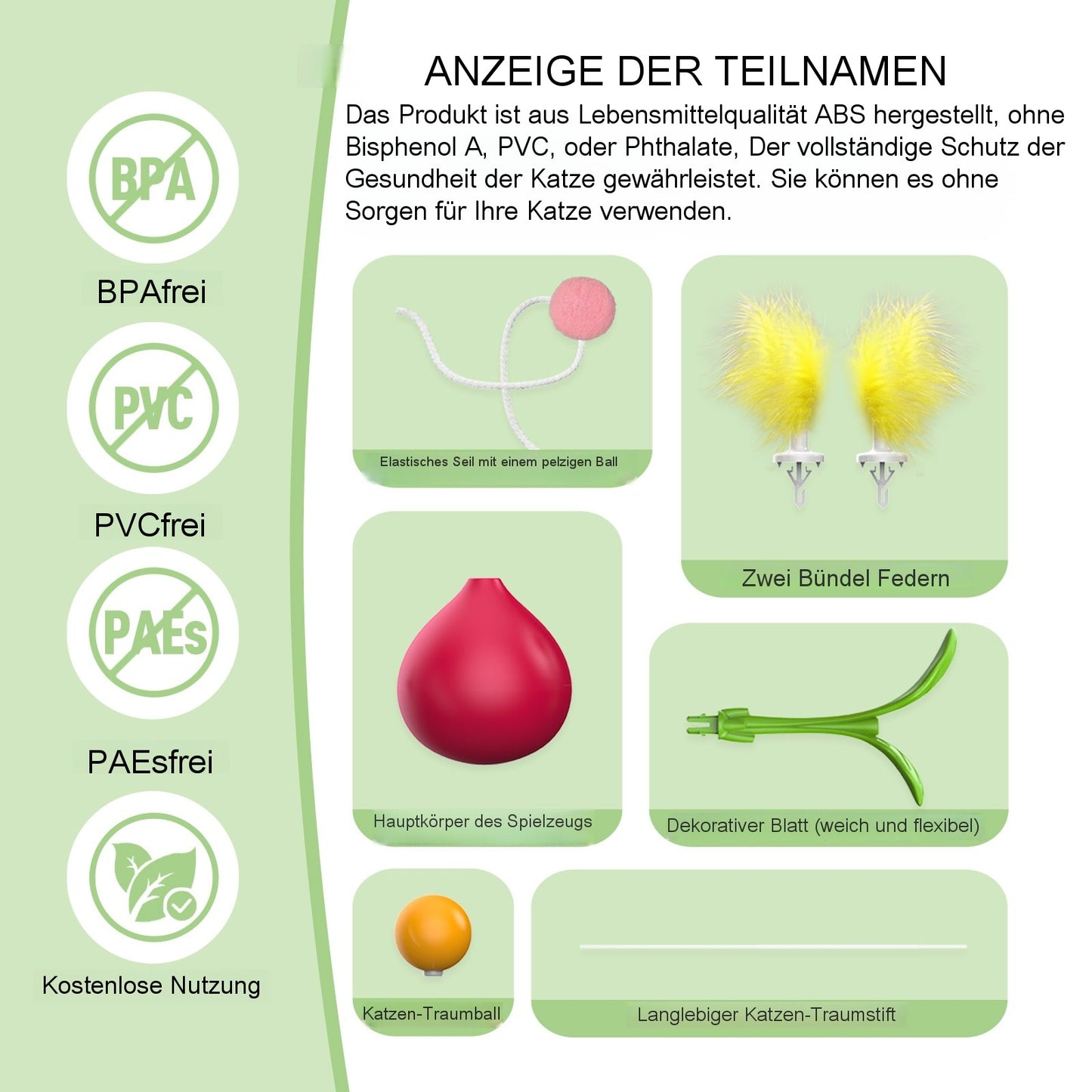 Cherry-Radies Wackel-Spielzeug – DIY Teaser-Spielstab für Katzen