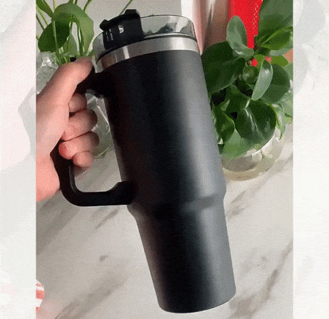 Frendorf | Mobile Thermo Tasse mit Strohhalm