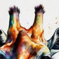 Frendorf | Giraffe Aquarell Wandkunst