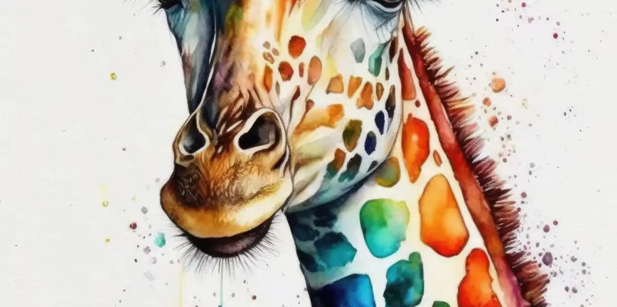 Frendorf | Giraffe Aquarell Wandkunst