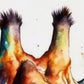 Frendorf | Giraffe Aquarell Wandkunst