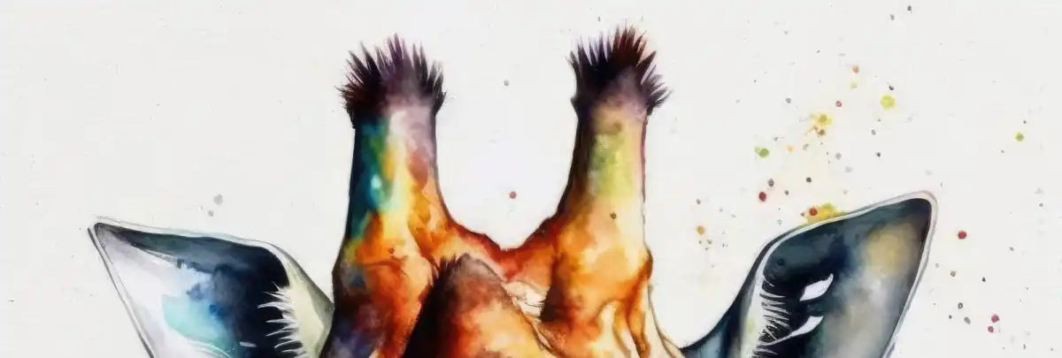 Frendorf | Giraffe Aquarell Wandkunst