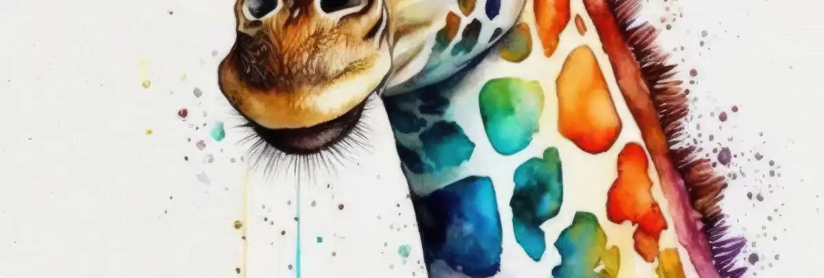 Frendorf | Giraffe Aquarell Wandkunst