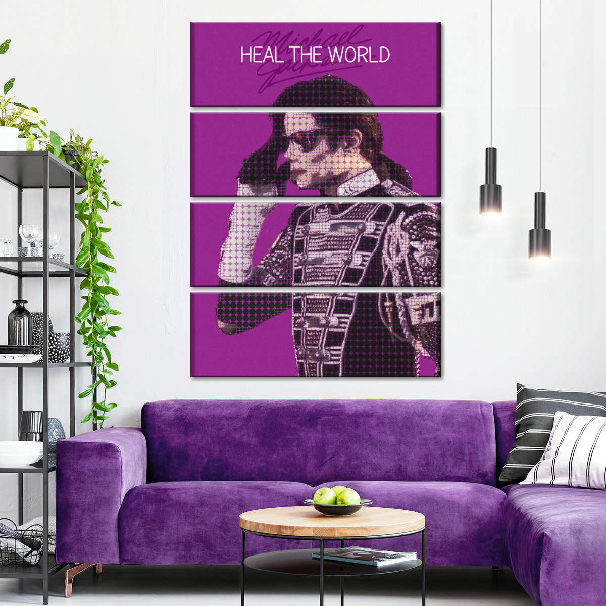 Frendorf | Heal The World Poster Musik Minimalistische Wandkunst