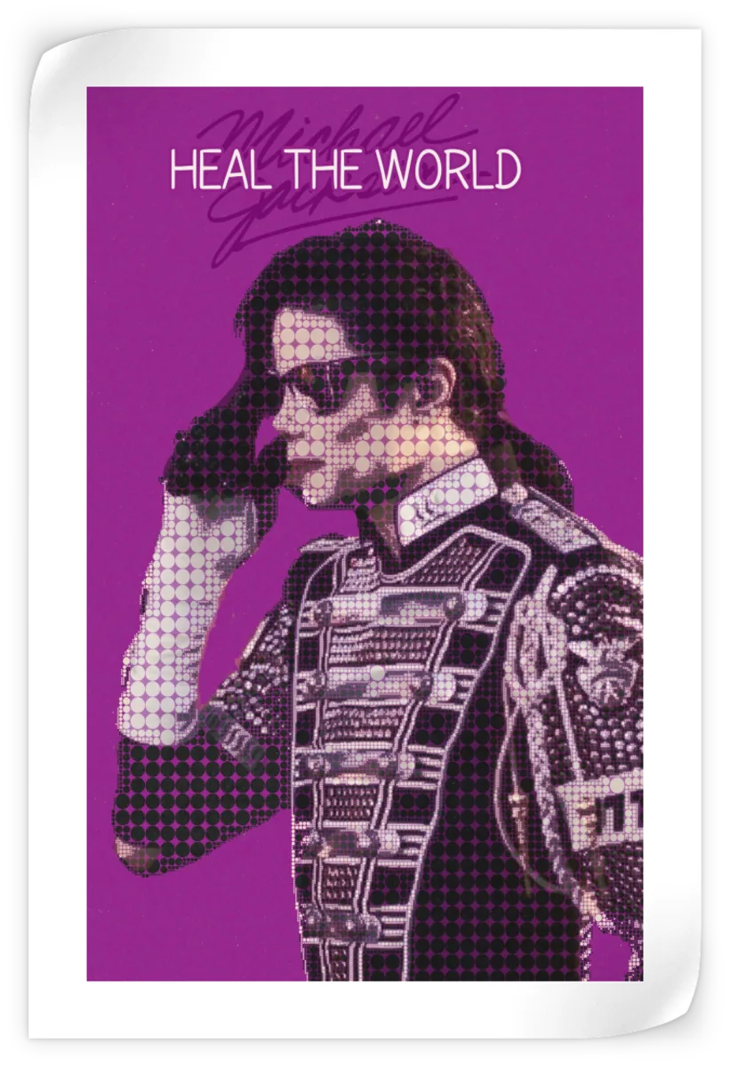 Frendorf | Heal The World Poster Musik Minimalistische Wandkunst
