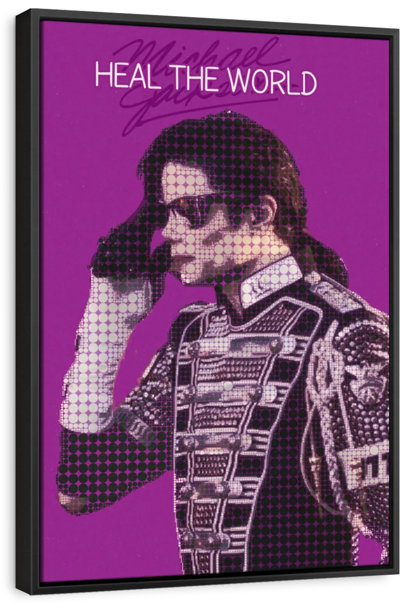 Frendorf | Heal The World Poster Musik Minimalistische Wandkunst