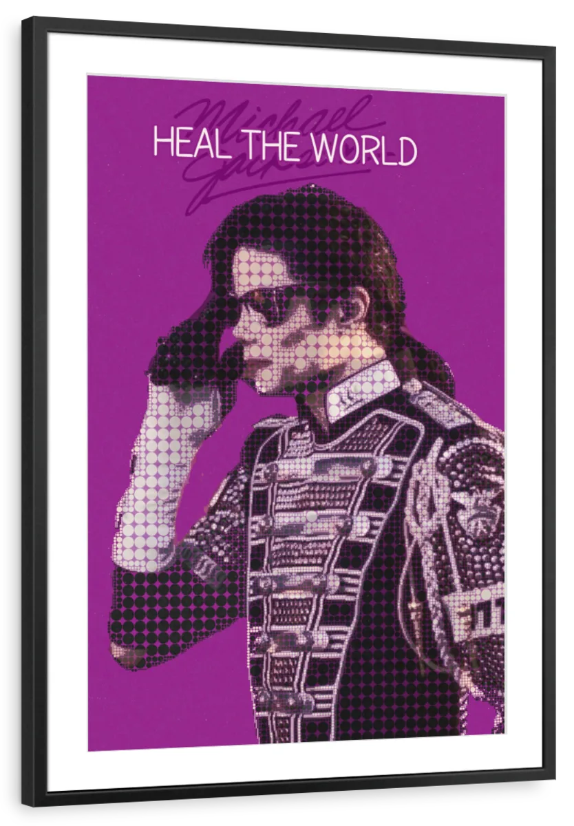 Frendorf | Heal The World Poster Musik Minimalistische Wandkunst
