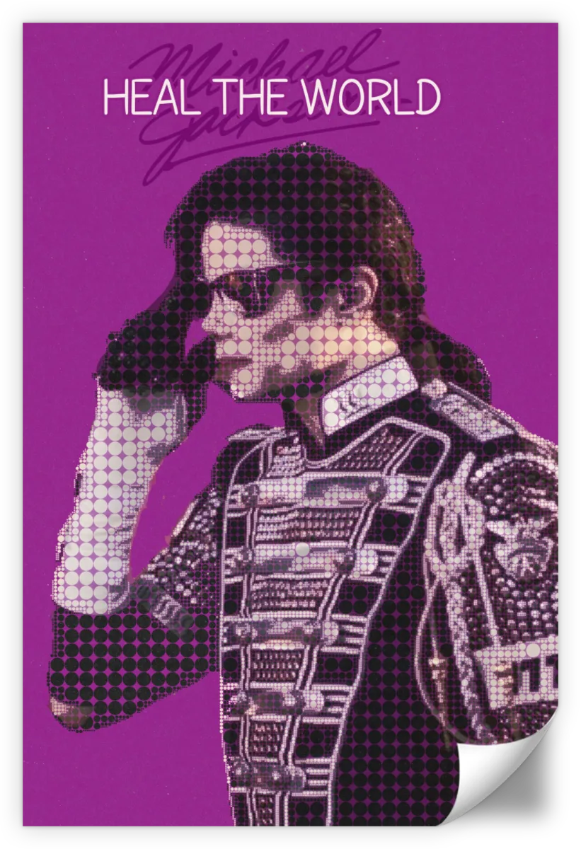 Frendorf | Heal The World Poster Musik Minimalistische Wandkunst