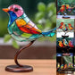 Frendorf | ElegantAviary | Bunte Vögel auf Ast Schreibtischornamente