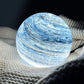 Frendorf | CelestialGlass Mondlampe | Elegante LED-Glaslampe | Stimmungslicht für Zuhause | Planetarische Deko | USB-Aufladung