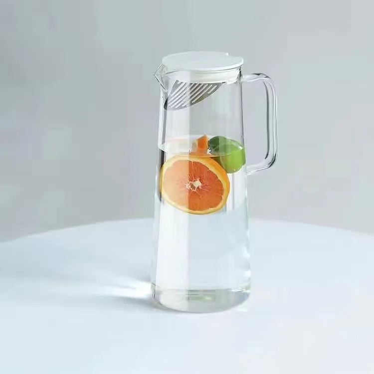 Glaskanne mit Deckel Easy Clean Hitzebeständige Glaswasserkrug