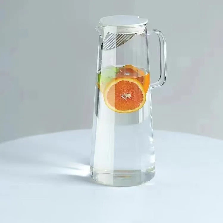Glaskanne mit Deckel Easy Clean Hitzebeständige Glaswasserkrug