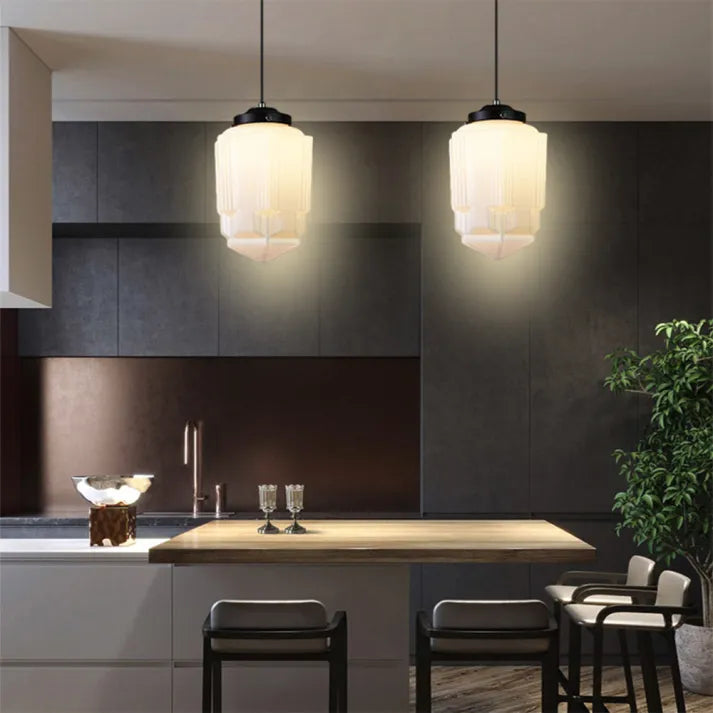Frendorf | GeoGlow Elegante Geometrische Hängelampe – Perfekt für Moderne Einrichtung