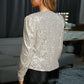 Schicke glitzernde Glitzerjacke
