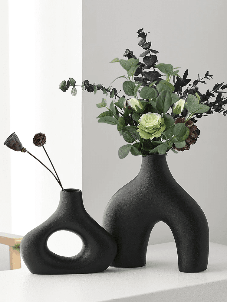 Moderne nordische Vase für Zuhause & Büro (Blumen oder Dekor)