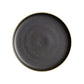 Frendorf | 10-Zoll Frosted Black Plate mit Goldrand Elegantes Keramisches Geschirr für Zuhause und Restaurant Modernes Matt-Finish Strapazierfähig und Kratzfest für den Alltag und besondere Anlässe