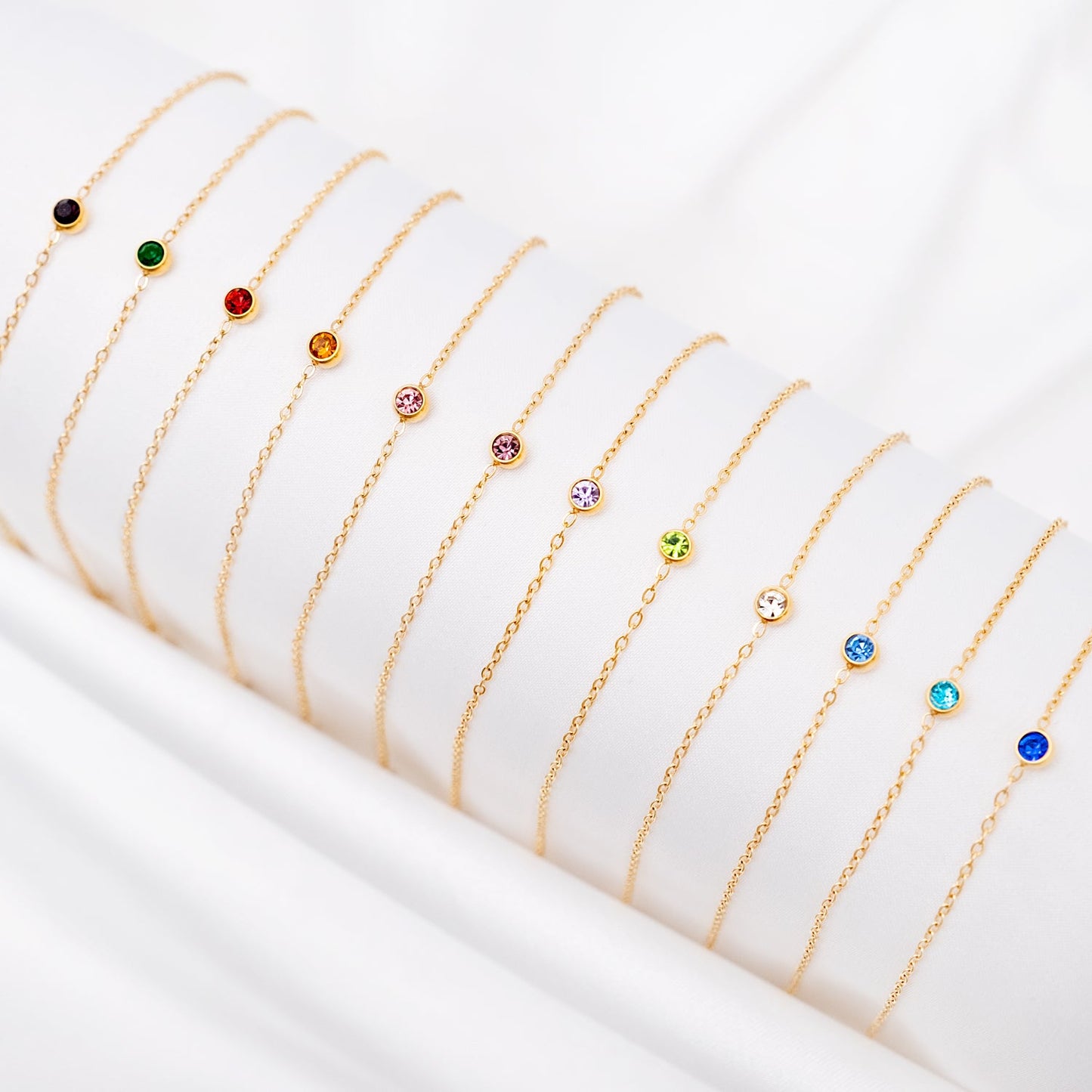 Frendorf | Rundes Edelstein-Geburtsstein-Armband