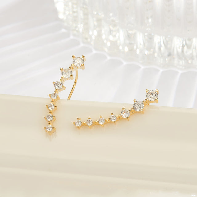 Frendorf | Glamour | Glänzender Zirkon 925 Sterling Silber Ohrring
