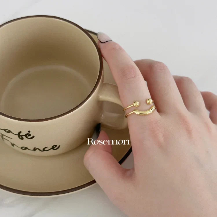 Frendorf | Smiley Verstellbarer Ring – Mila