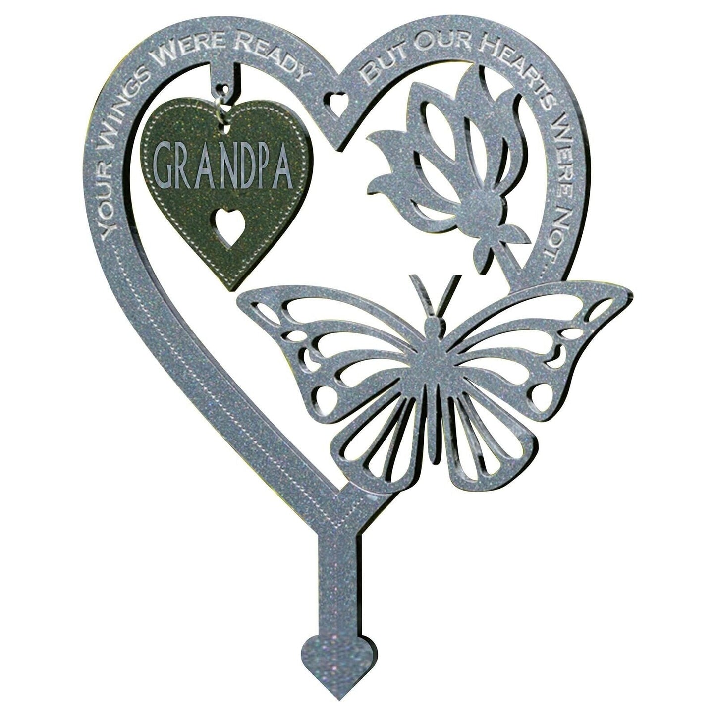 Frendorf | 🦋Gedenk Geschenk Schmetterlings Ornamente - Garten Gedenktafel