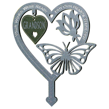 Frendorf | 🦋Gedenk Geschenk Schmetterlings Ornamente - Garten Gedenktafel