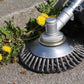 Frendorf | Unkrautbürste für Trimmer – Robuste Drahtbürste aus Stahl für Fugen Pflaster Gartenpflege