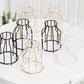 Frendorf | Artévo Eisen-Keramik Design Vase | Modernes Gittermuster | Elegante Dekoration | Für Wohnzimmer & Büro