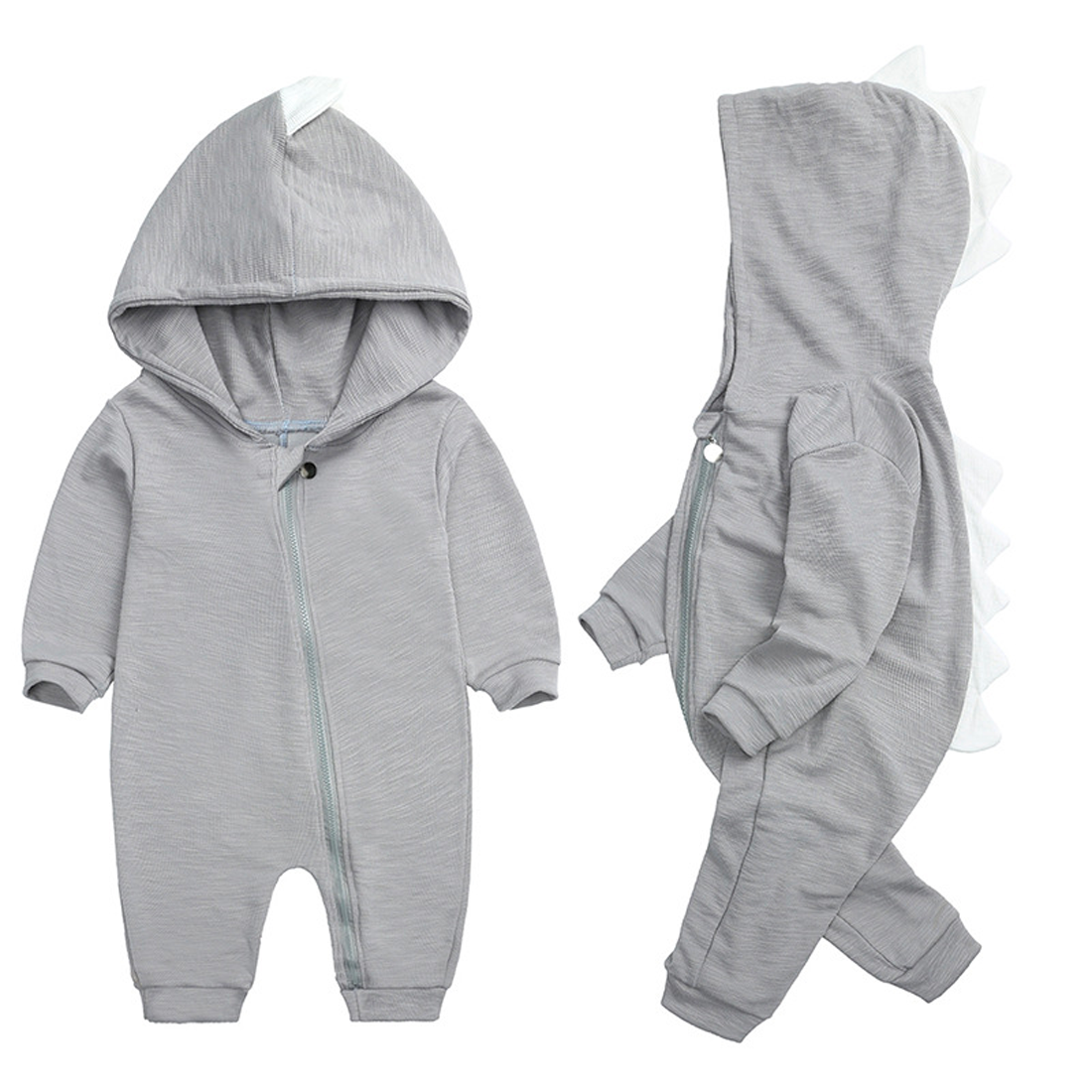 Frendorf | Süße Baby-Overall mit Dinosaurierkapuze – DinoDream Onesie