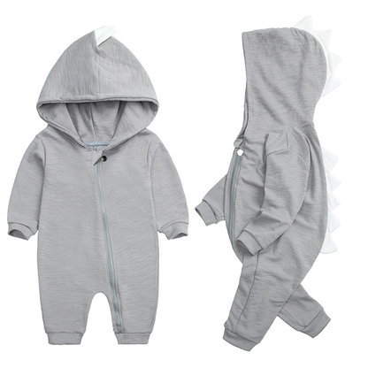 Frendorf | Süße Baby-Overall mit Dinosaurierkapuze – DinoDream Onesie