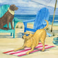 Frendorf | Grayton Beach Hund Duo Wandkunst