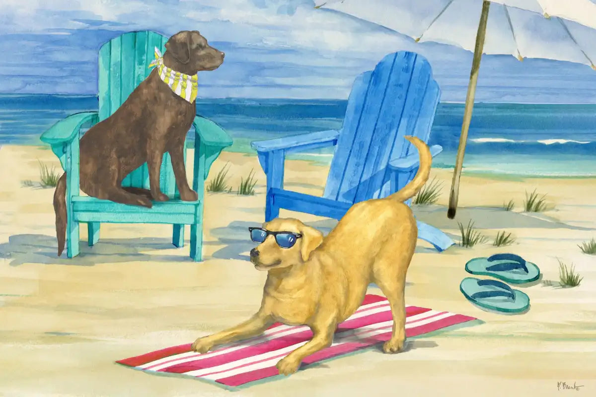 Frendorf | Grayton Beach Hund Duo Wandkunst