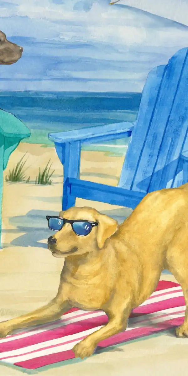 Frendorf | Grayton Beach Hund Duo Wandkunst