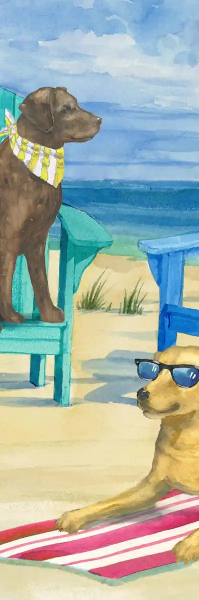 Frendorf | Grayton Beach Hund Duo Wandkunst
