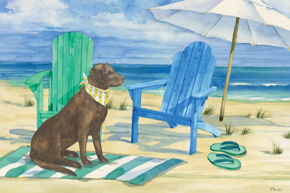 Frendorf | Grayton Beach Hund Wandkunst