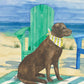 Frendorf | Grayton Beach Hund Wandkunst